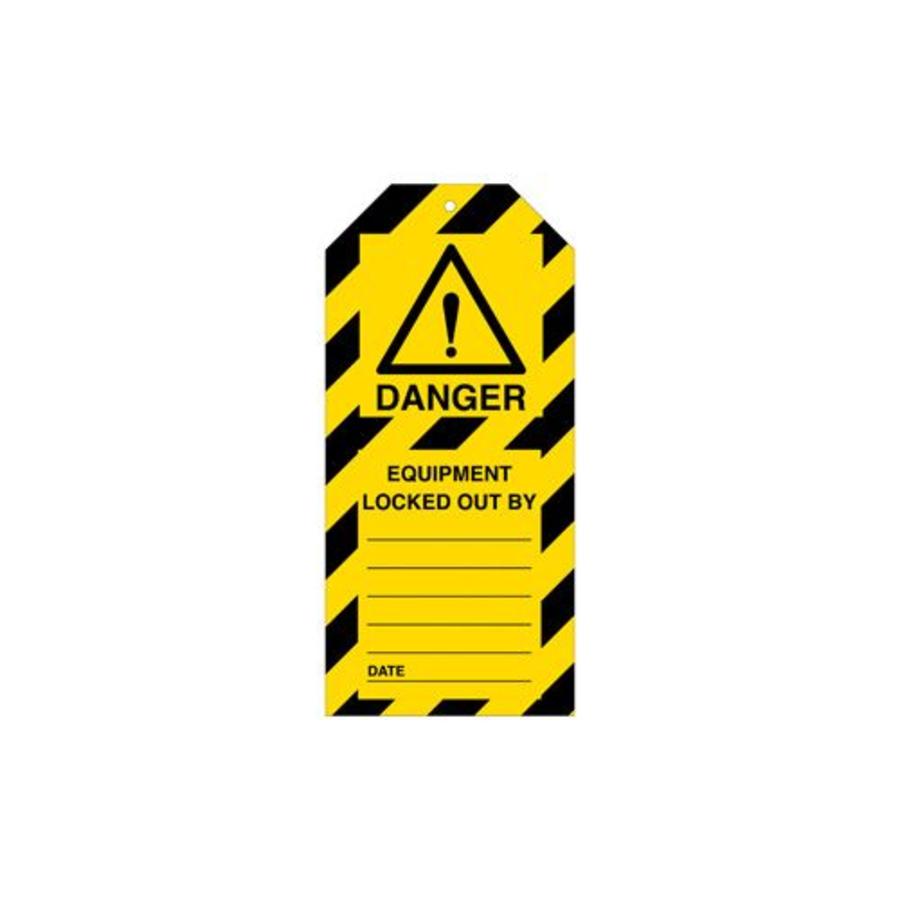 Warning tags danger English