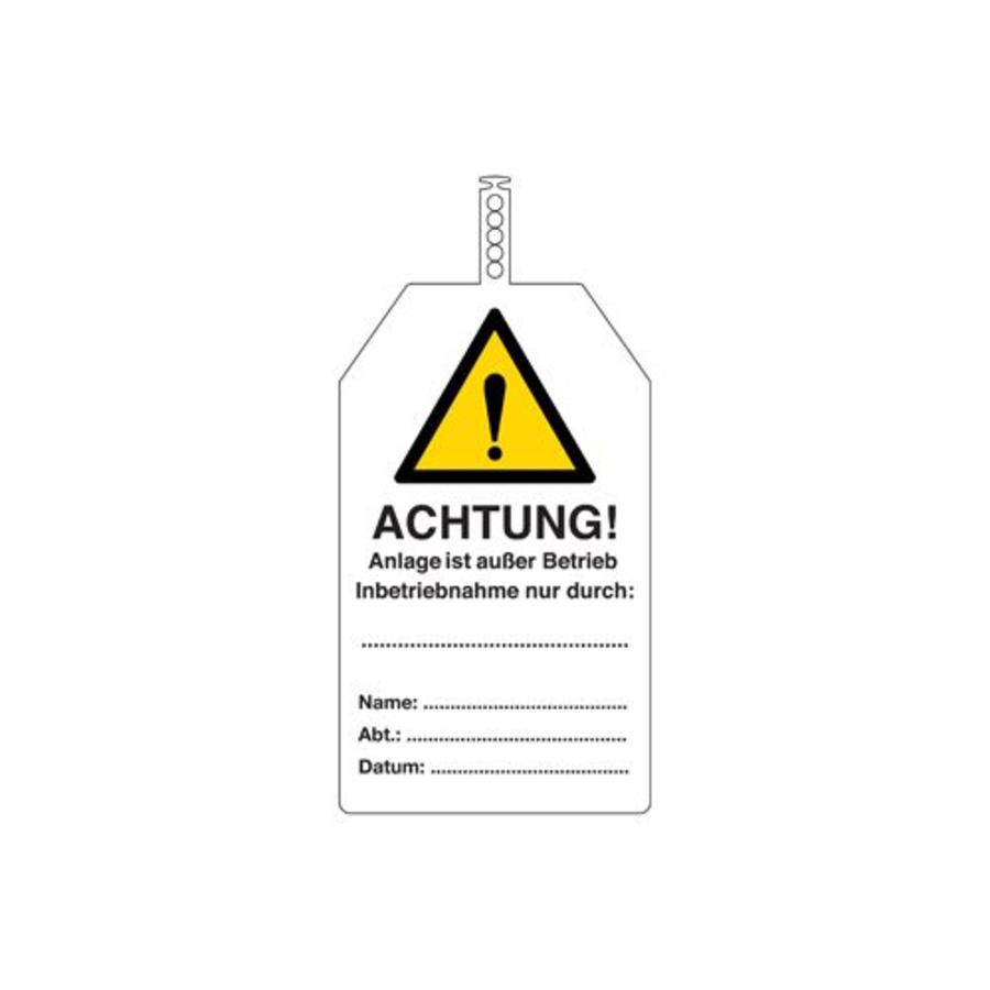 Safety tags German