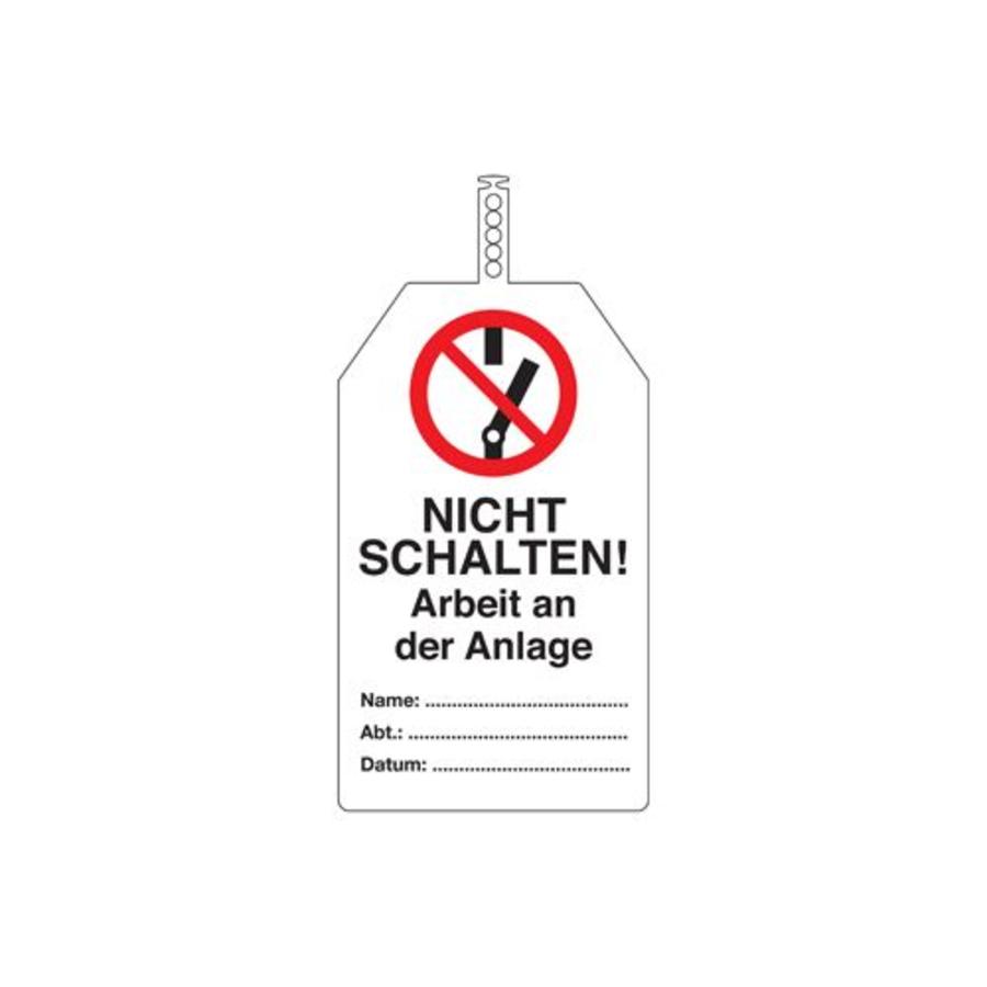 Safety tags German