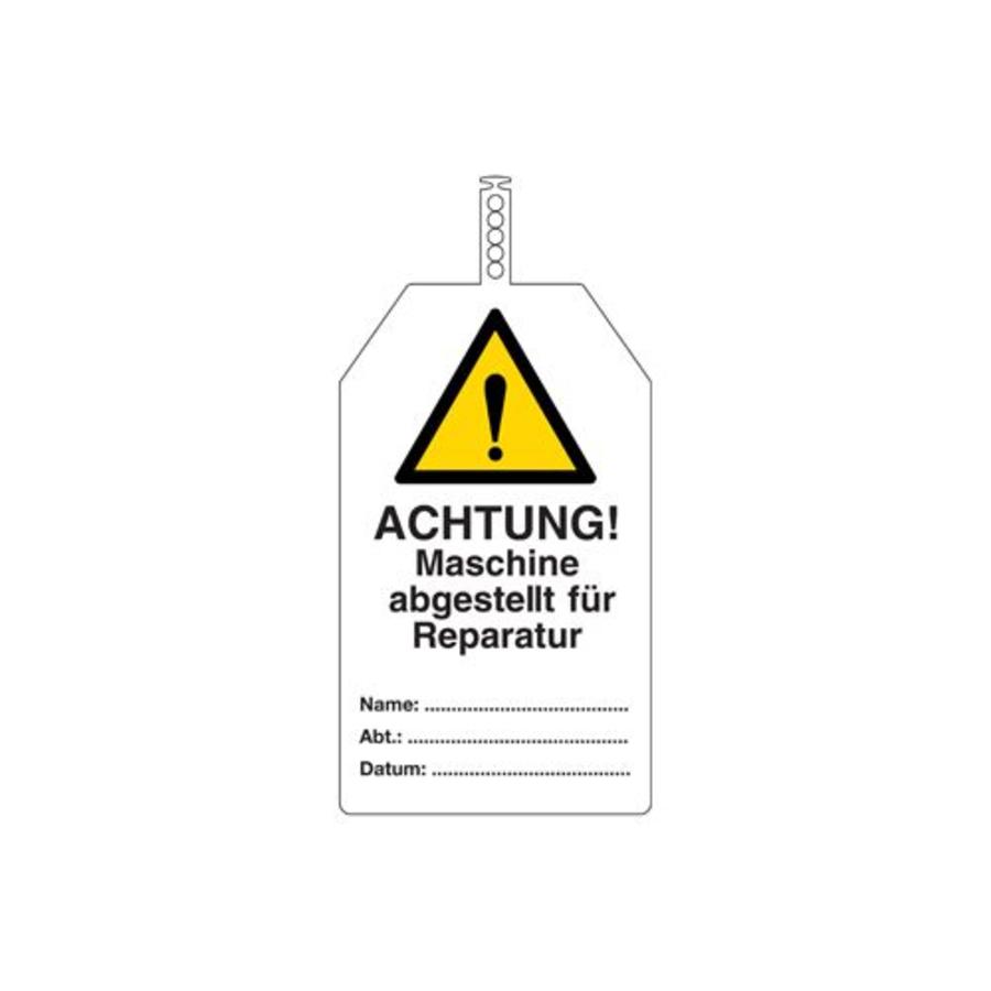 Safety tags German