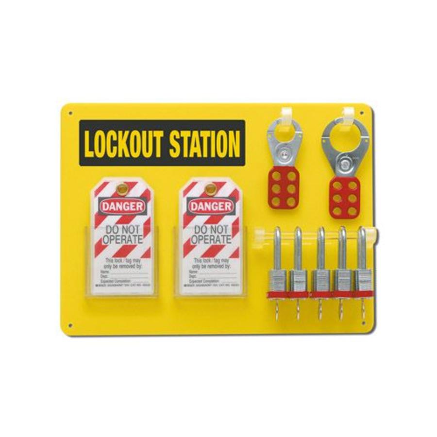 Brady Lockout Station Lock Board 50989 - lockout-tagout-shop