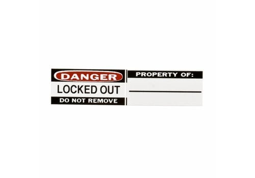 Lockout Labels 6 pieces/Pack 050289 