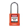 Abus Aluminum safety padlock with orange cover 77572