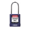 Abus Aluminum safety padlock with purple cover 77573