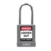 Abus Aluminum safety padlock with grey cover 77576