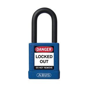 Abus Aluminium veiligheidshangslot met blauwe cover 59109