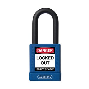 Abus Aluminum safety padlock with blue cover 59109