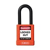 Abus Aluminium safety padlock with orange cover 59113