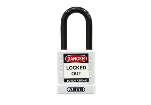 Aluminium safety padlock with white cover 74/40 white 