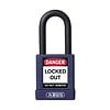 Aluminium safety padlock with purple cover 74/40 purple