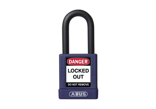 Aluminium safety padlock with purple cover 74/40 purple 