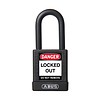 Abus Aluminium safety padlock with black cover 59111