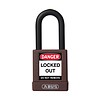 Abus Aluminum safety padlock with brown cover 59114
