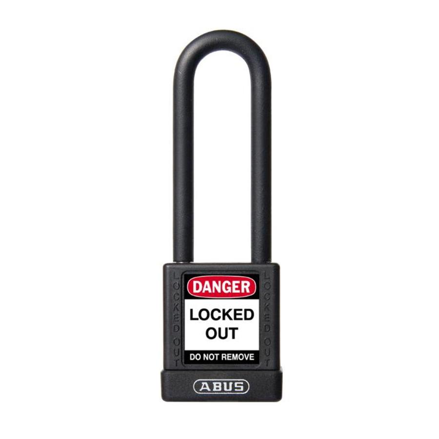 Aluminum safety padlock with back cover 58980