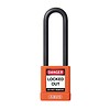 Aluminium safety padlock with orange cover 74/40HB75 orange