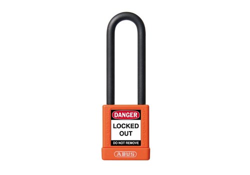 Aluminium safety padlock with orange cover 74/40HB75 orange 