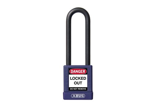 Aluminium safety padlock with purple cover 74/40HB75 purple 