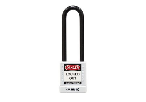 Aluminum safety padlock with white cover 74/40HB75 white 