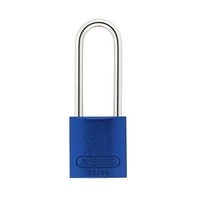 Anodized aluminium safety padlock blue 72/30HB50 BLAU