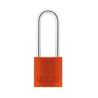 Anodized aluminium safety padlock orange 72/30HB50 ORANGE