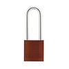 Abus Anodized aluminium safety padlock brown 72/30HB50 BRAUN