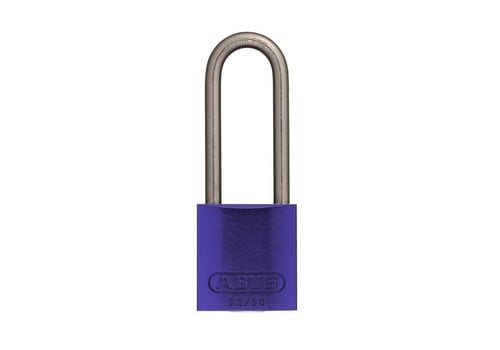 Anodized aluminium safety padlock purple 72IB/30HB50 LILA 