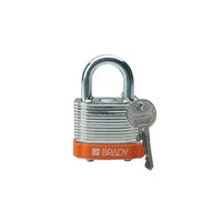 Laminated steel safety padlock orange 814091