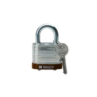 Laminated steel safety padlock brown 814092