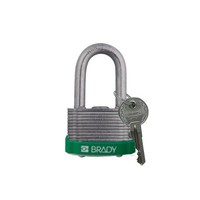 Laminated steel safety padlock green 814099