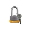 Brady Laminated steel safety padlock yellow 814098