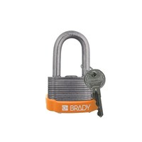 Sicherheits-vorhängeschloss Stahl orange 814100