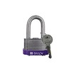 Brady Laminated steel safety padlock purple 814102