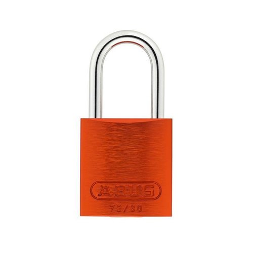 Anodized aluminium safety padlock orange 72/30 ORANGE 