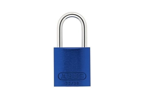 Anodized aluminium safety padlock blue 72/30 BLAU 