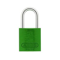 Anodized aluminium safety padlock green 72/30 GRÜN