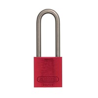 Anodized aluminium safety padlock red 72IB/30HB50 ROT