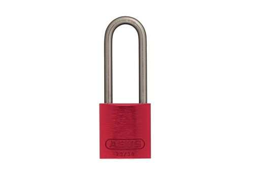 Anodized aluminium safety padlock red 72IB/30HB50 ROT 