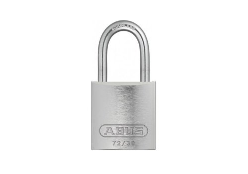 Anodized aluminium safety padlock grey 72IB/30 GRAU 