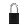 Anodized aluminium safety padlock black 72IB/30 SCHWARZ