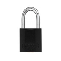 Anodized aluminium safety padlock black 72IB/30 SCHWARZ