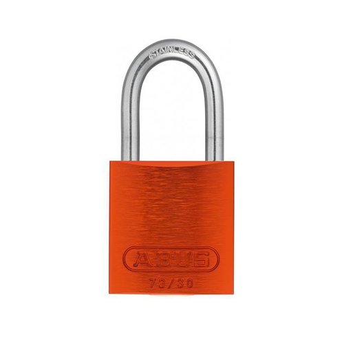 Anodized aluminium safety padlock orange 72IB/30 ORANGE 