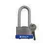 Brady Laminated steel safety padlock blue 814104