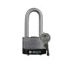 Brady Laminated steel safety padlock black 814105