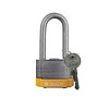 Brady Laminated steel safety padlock yellow 814107