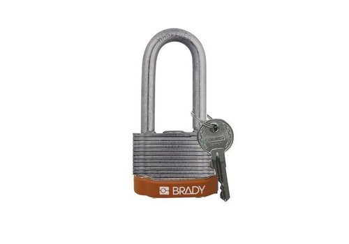 Laminated steel safety padlock brown 814110 