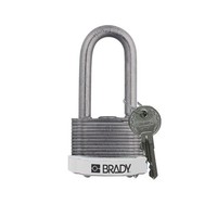 Laminated steel safety padlock white 814112