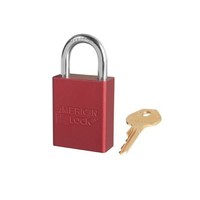 Anodized aluminium safety padlock red S1105RED