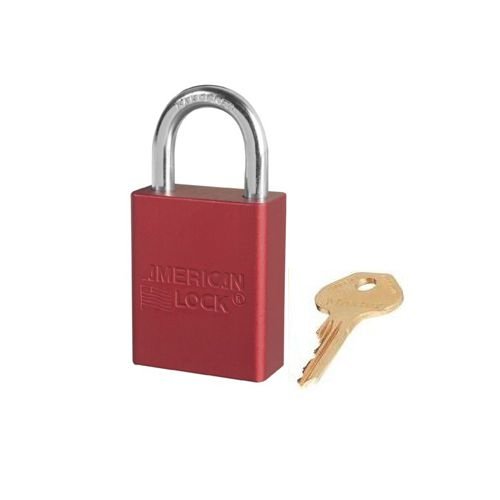 Anodized aluminium safety padlock red S1105RED 