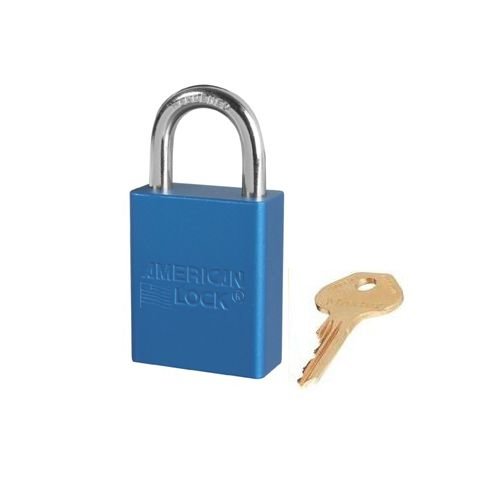 Anodized aluminium safety padlock blue S1105BLU 