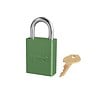 Master Lock Anodized aluminium safety padlock green S1105GRN